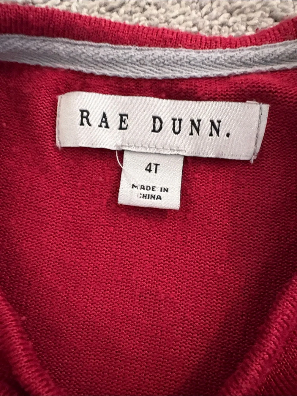 Rae Dunn Kids' Red 'JOY' Holiday Pajama Set 4T